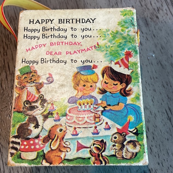FisherPrice Toys Vintage Fisher Price Happy Birthday Music Box
